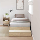 Opbergbedframe 90 cm Sonoma eiken