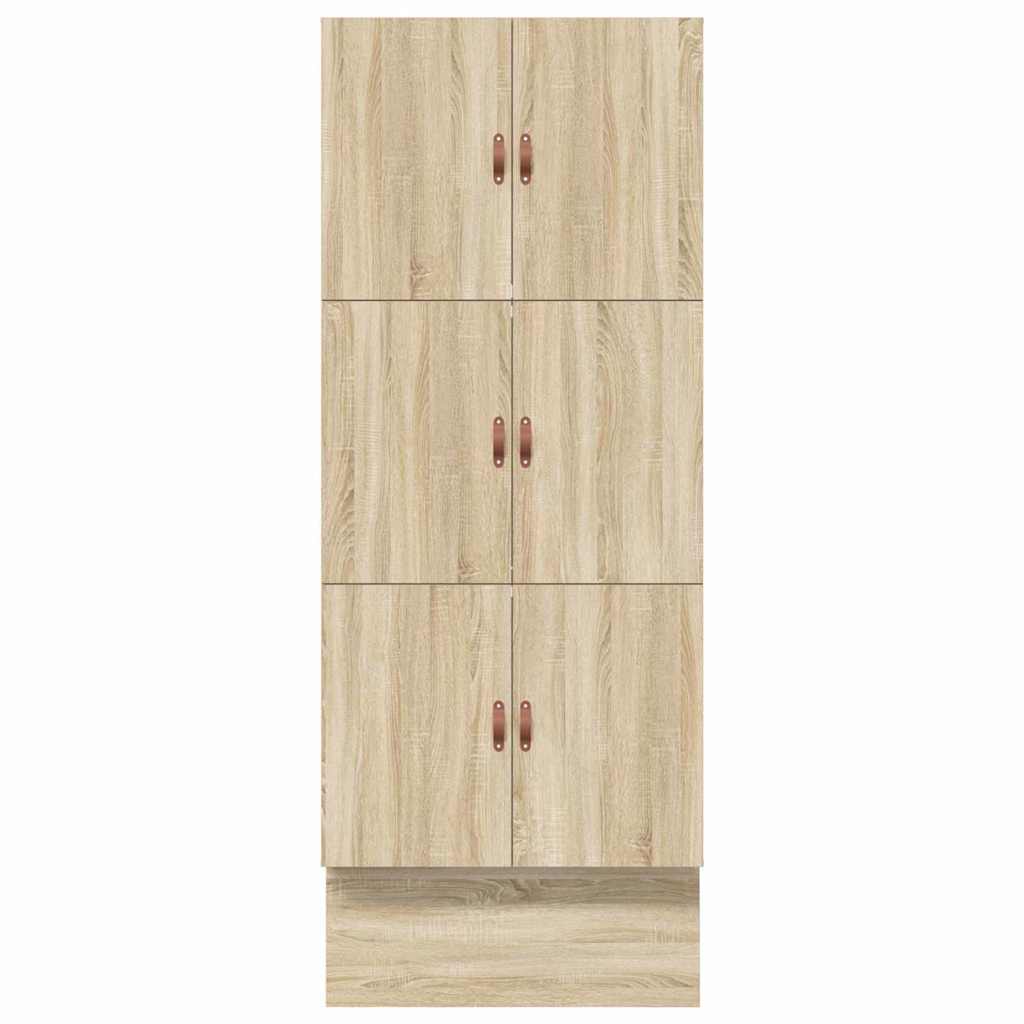 Opbergbedframe met lade Sonoma Eiken 90 cm Bewerkt hout