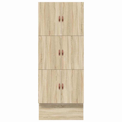 Opbergbedframe met lade Sonoma Eiken 90 cm Bewerkt hout