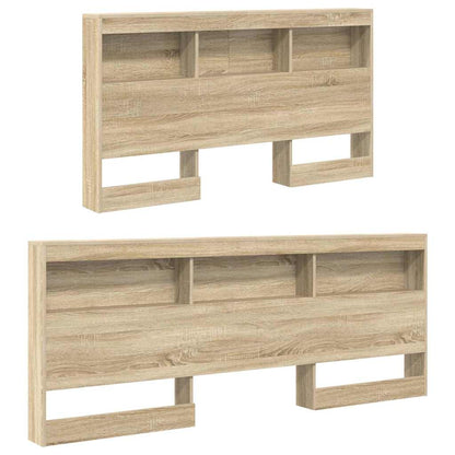 Boekenkast Bed Sonoma eiken 140 x 200 cm Bewerkt hout
