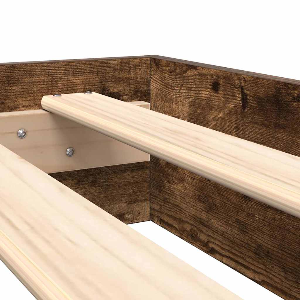 Boekenkast Bed Bewerkt Hout 160 x 200 cm