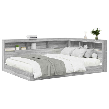 Boekenkast Bed Bewerkt Hout 160 x 200 cm