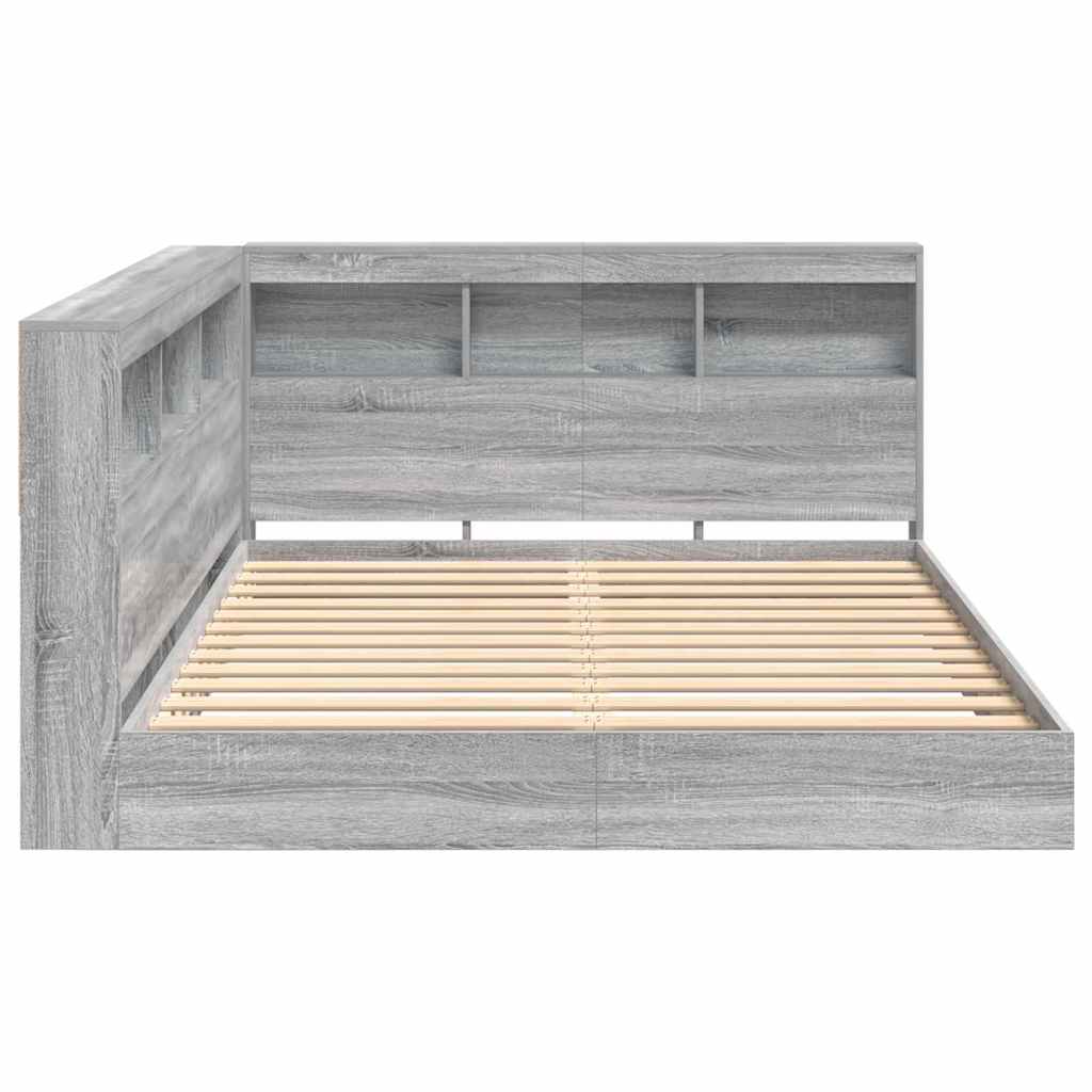 Boekenkast Bed Bewerkt Hout 160 x 200 cm