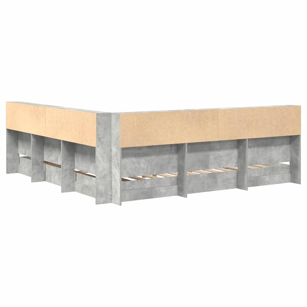 Boekenkast Bed Met Opslag Bewerkt Hout 180 x 200 cm