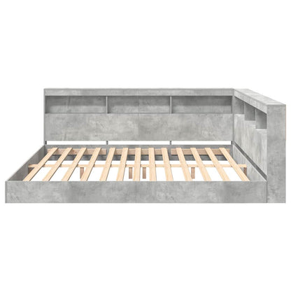 Boekenkast Bed Met Opslag Bewerkt Hout 180 x 200 cm
