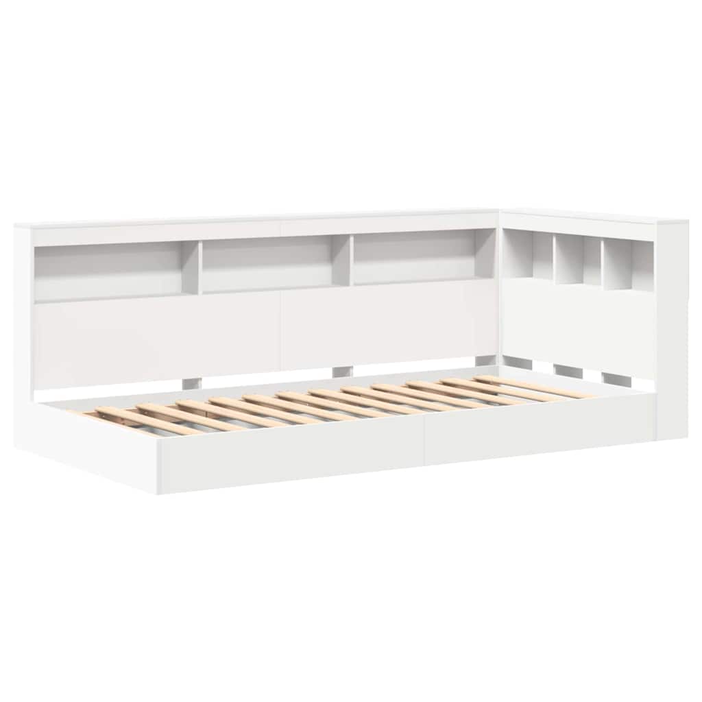 Boekenkast Bed Met Hoofdeinde Bewerkt Hout 90 x 190 cm