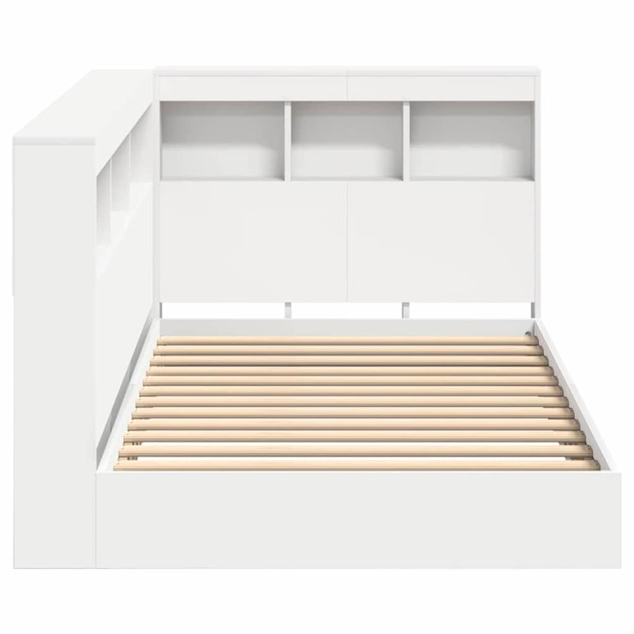 Boekenkast Bed Met Hoofdeinde Bewerkt Hout 90 x 190 cm