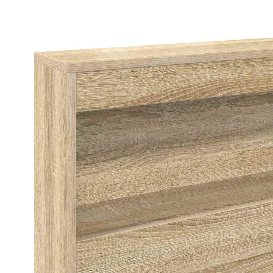 Boekenkast Bed Met Opslag Sonoma Eiken 75 X 190 Cm Bewerkt Hout