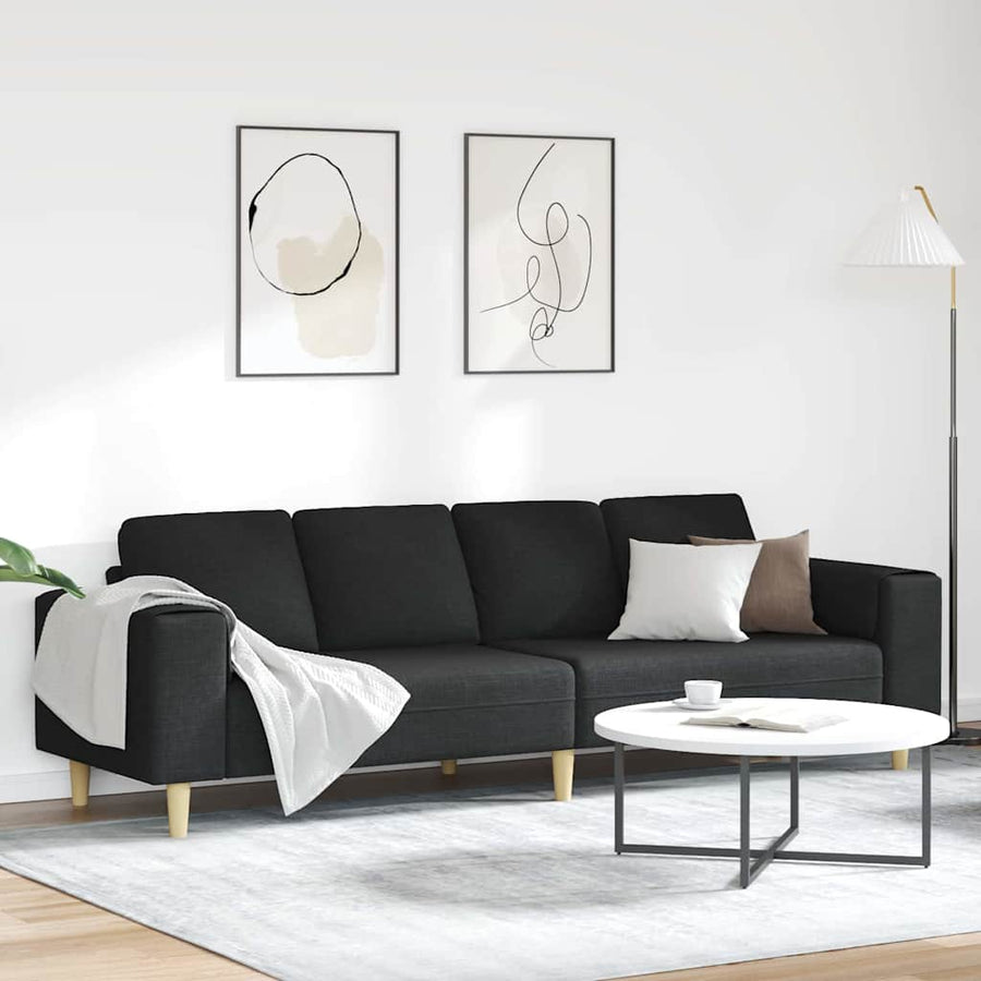 Bankstel Zwart Stof