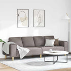 Bank taupe 250x77x76 cm polyester