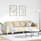 Bank crème 250x77x76 cm polyester