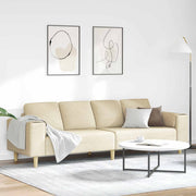 Bank crème 250x77x76 cm polyester