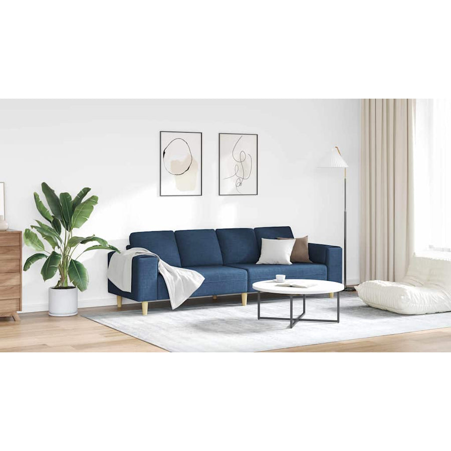 Bankstel Blauw Stof