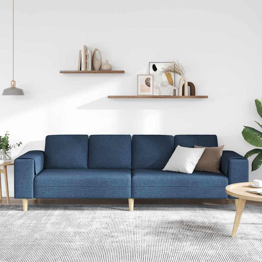 Bankstel Blauw Stof
