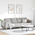 Bank 250x77x76 cm grijs polyester