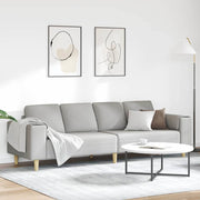 Bank 250x77x76 cm grijs polyester