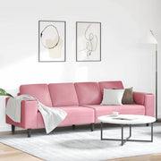 Bank roze 250x77x76 cm fluweel
