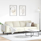 Bank crème 250x77x76 cm fluweel