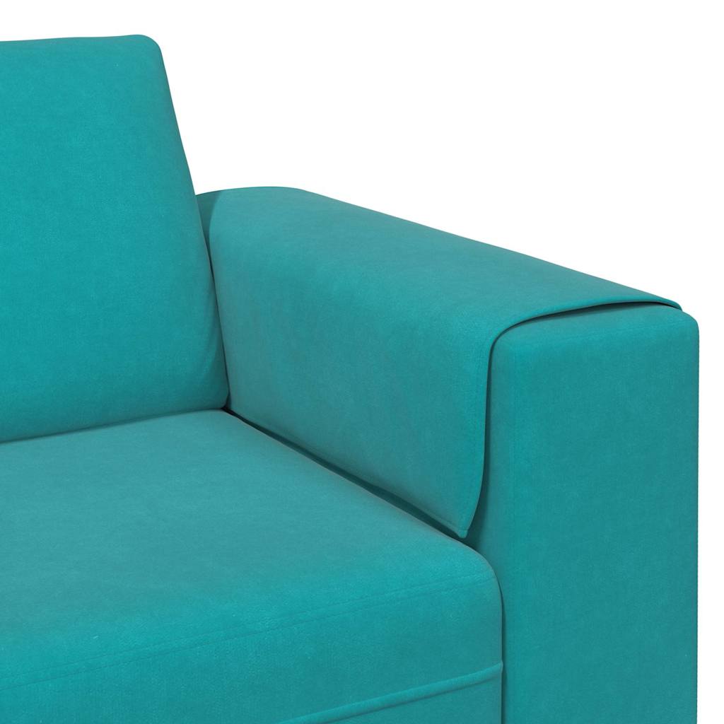 Bankstel Turquoise Fluweel