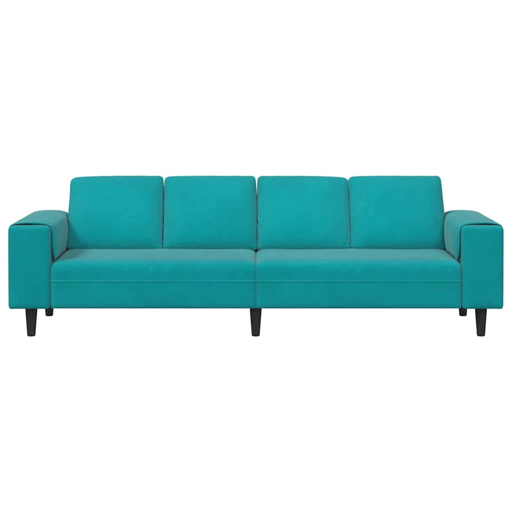 Bankstel Turquoise Fluweel