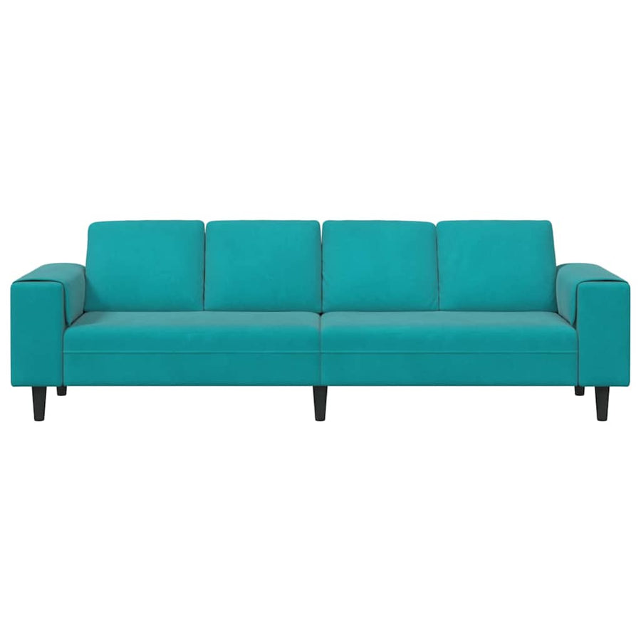 Bankstel Turquoise Fluweel
