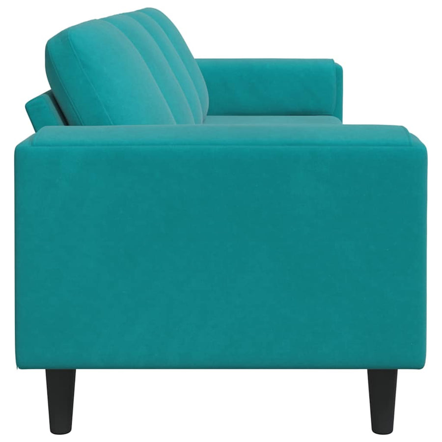 Bankstel Turquoise Fluweel