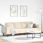 Bank crème 250x77x76 cm katoen