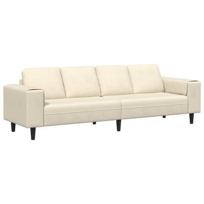 Bank Crème 250 x 77 x 76 cm Katoen Stof
