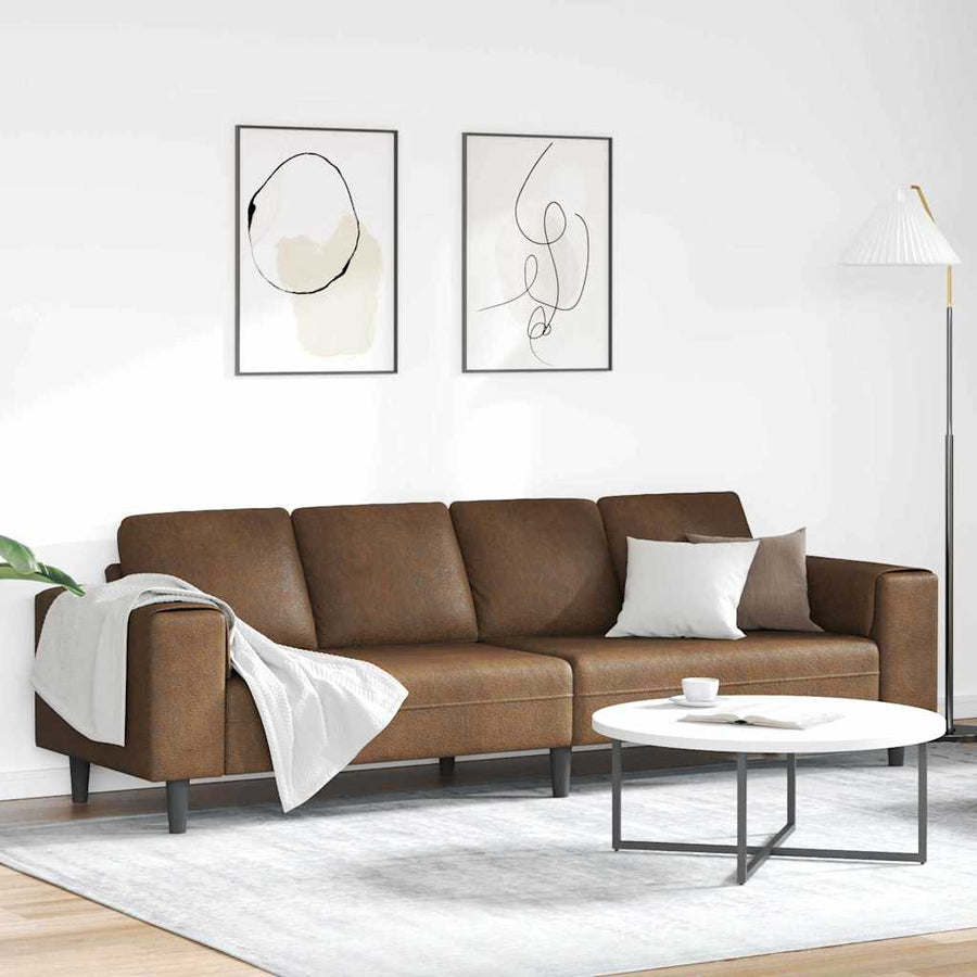 Woonkamer Bank 250 X 77 X 76 Cm Bruin