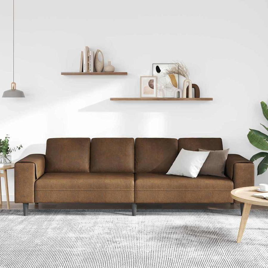 Woonkamer Bank 250 X 77 X 76 Cm Bruin