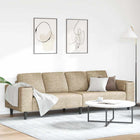 Living Room Sofa Light Grey 250 x 77 x 76 cm