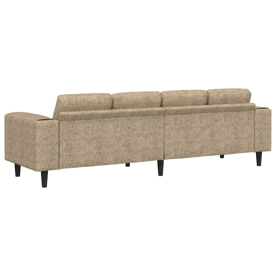 Bankstel Lichtgrijs Faux suede leer