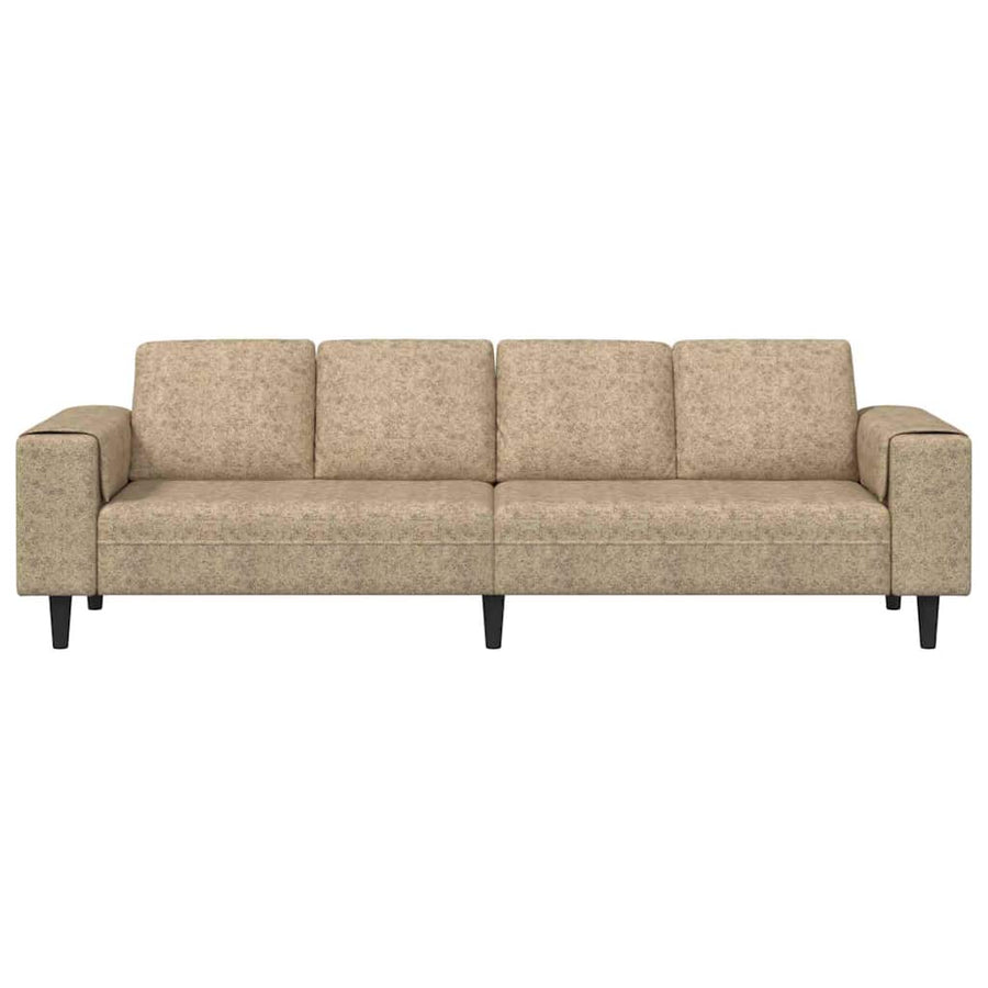 Bankstel Lichtgrijs Faux suede leer