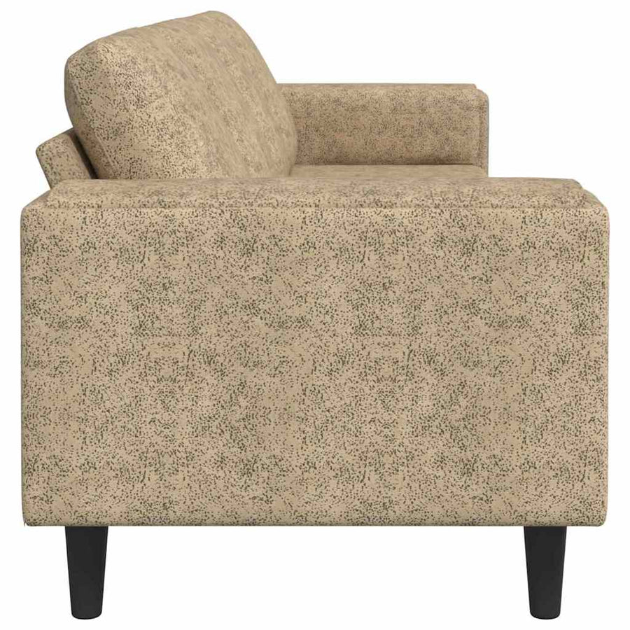 Bankstel Lichtgrijs Faux suede leer