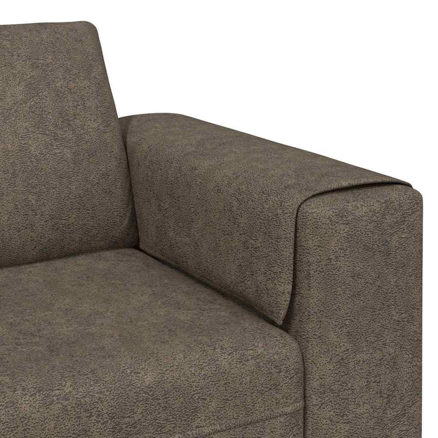 Bankstel Donkergrijs Faux suede leer