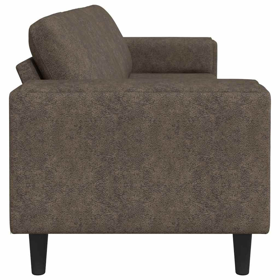 Bankstel Donkergrijs Faux suede leer