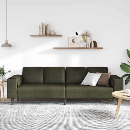 Woonkamer Bank Legergroen 250 x 77 x 76 cm