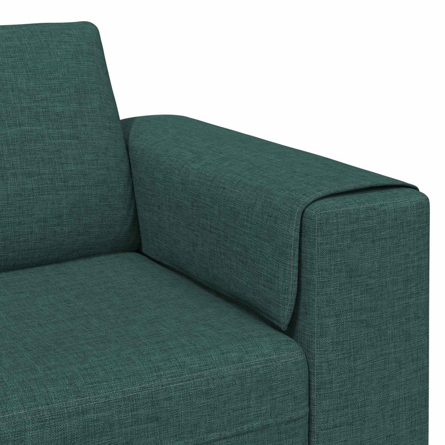 Woonkamer Bank 3 pcs Donkergroen Polyester