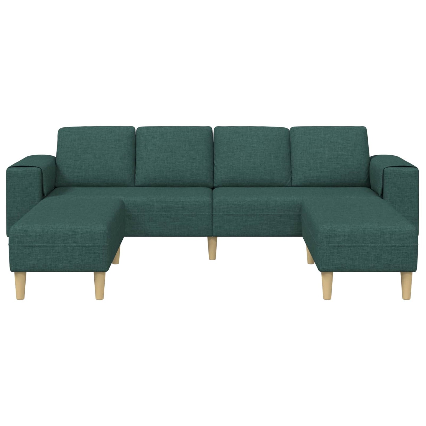 Woonkamer Bank 3 pcs Donkergroen Polyester