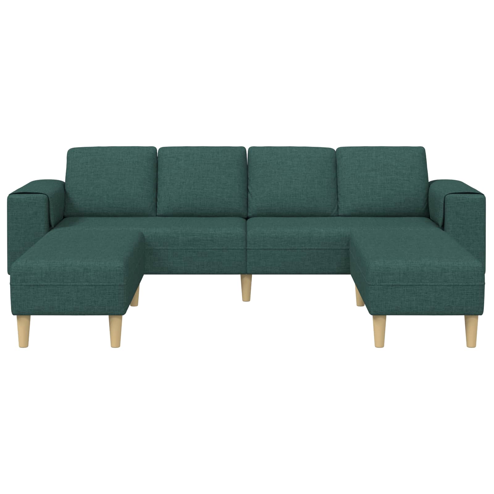 Woonkamer Bank 3 pcs Donkergroen Polyester