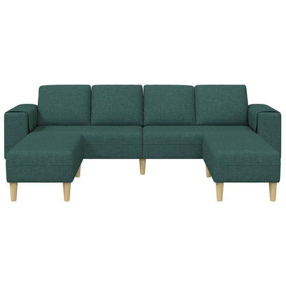 Woonkamer Bank 3 pcs Donkergroen Polyester