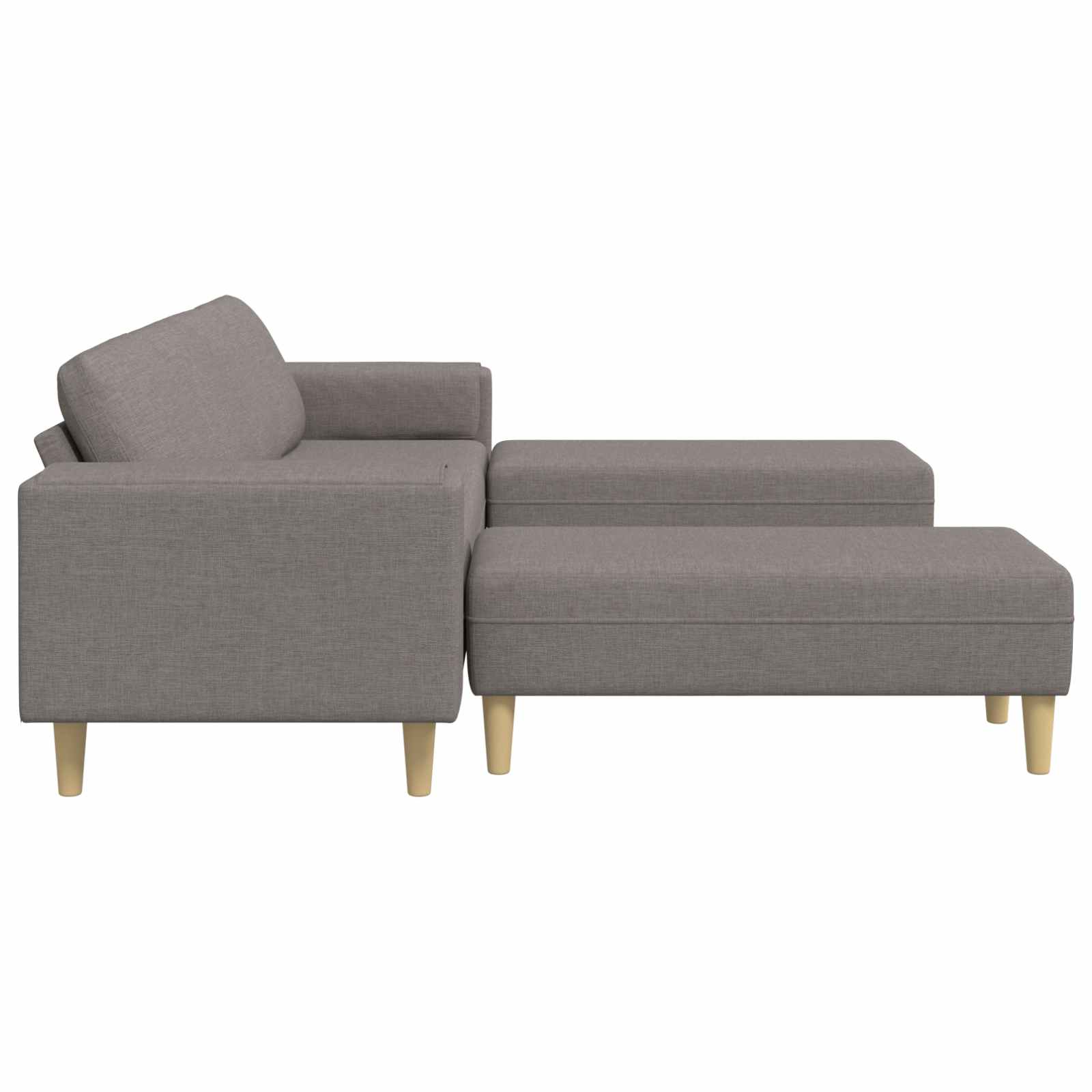 Woonkamer Bank 3 Pcs Polyester Taupe