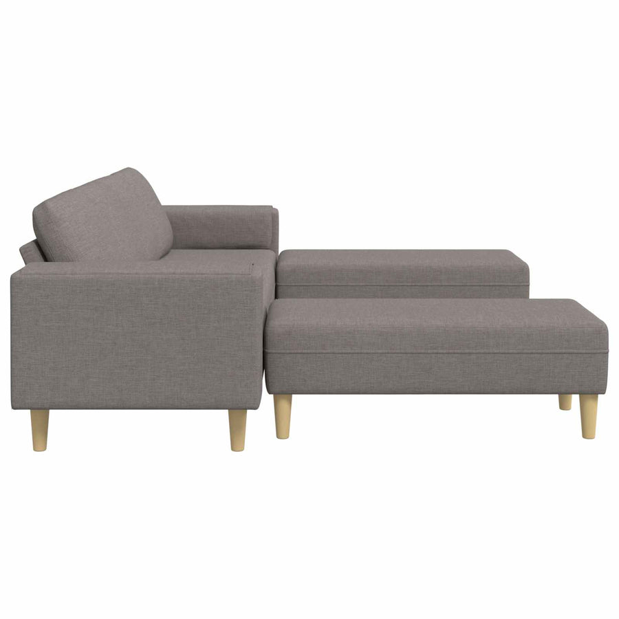 Woonkamer Bank 3 Pcs Polyester Taupe