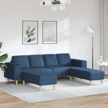 Woonkamer Bank 3 Pcs Polyester Blauw