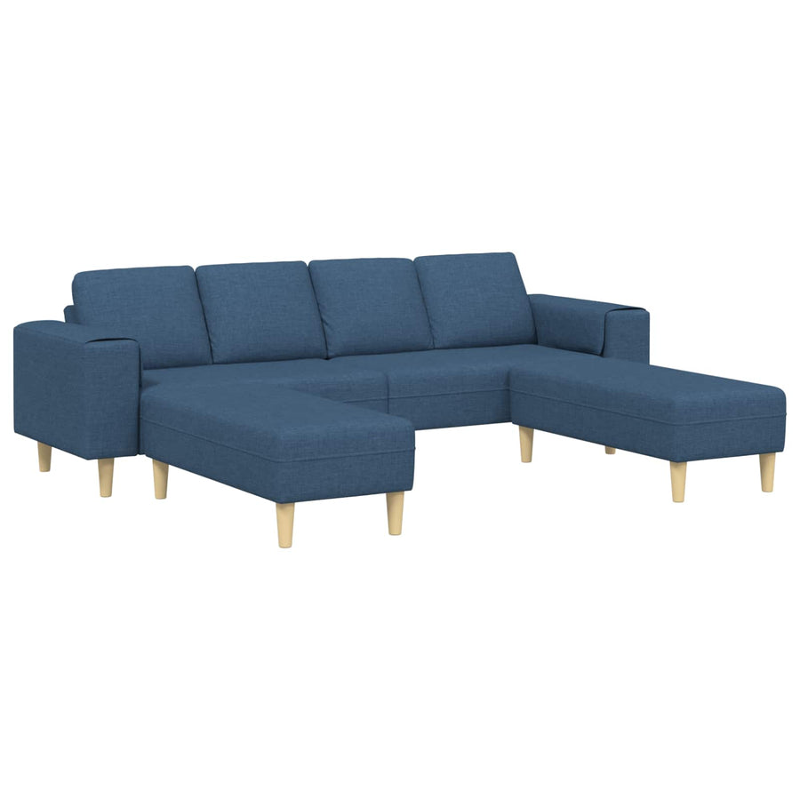 Woonkamer Bank 3 Pcs Polyester Blauw