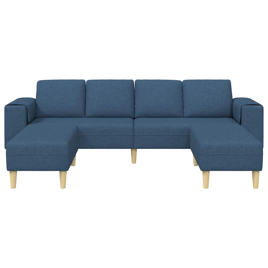 Woonkamer Bank 3 Pcs Polyester Blauw