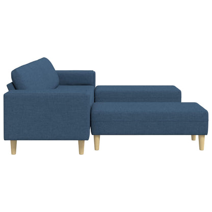 Woonkamer Bank 3 Pcs Polyester Blauw
