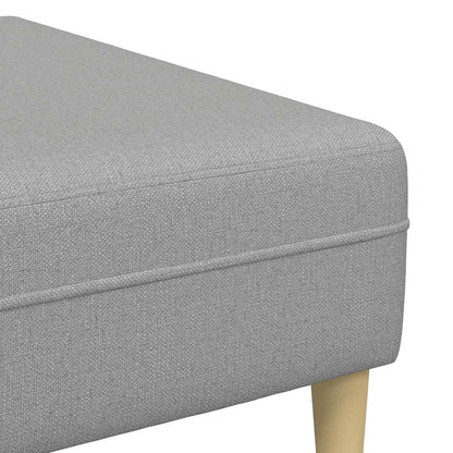 Bankstel 3 pcs Wolken grijs Stof