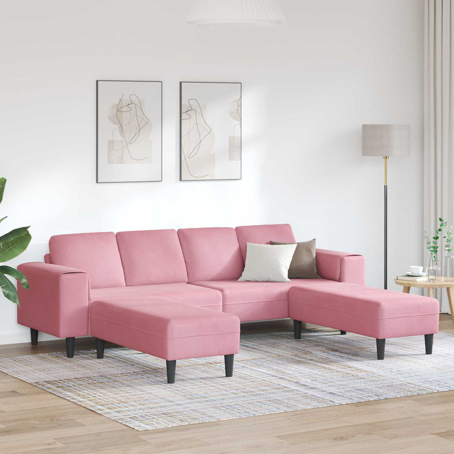Woonkamer Bank 3 Pcs Roze