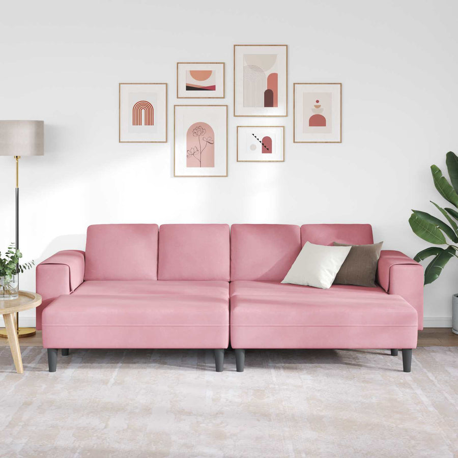 Woonkamer Bank 3 Pcs Roze